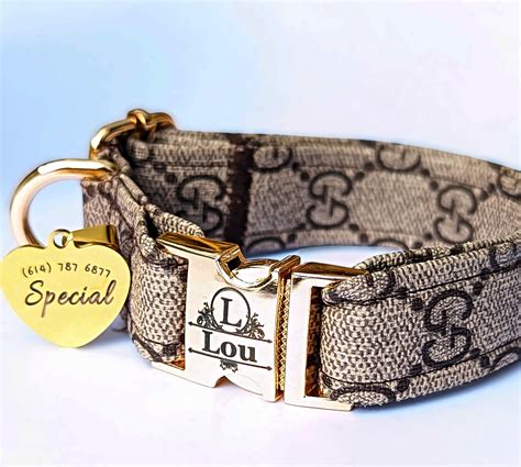 gucci dog collar large|authentic designer dog collars.